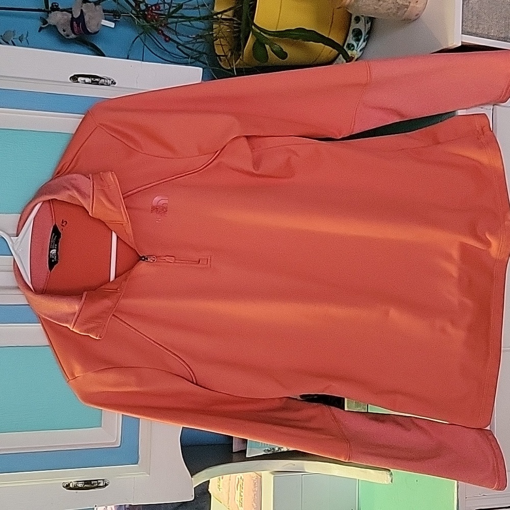 North face pullover coral